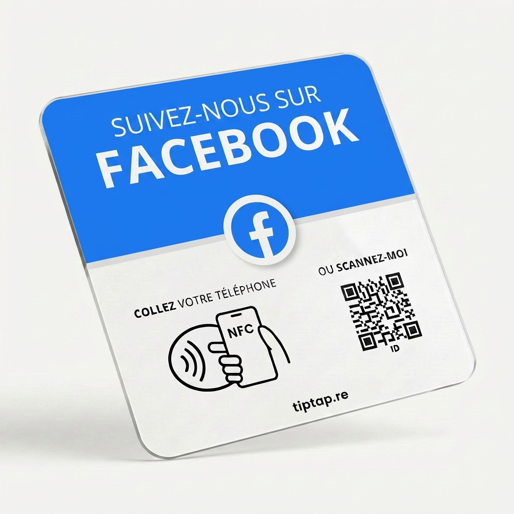 Plaque Like Facebook