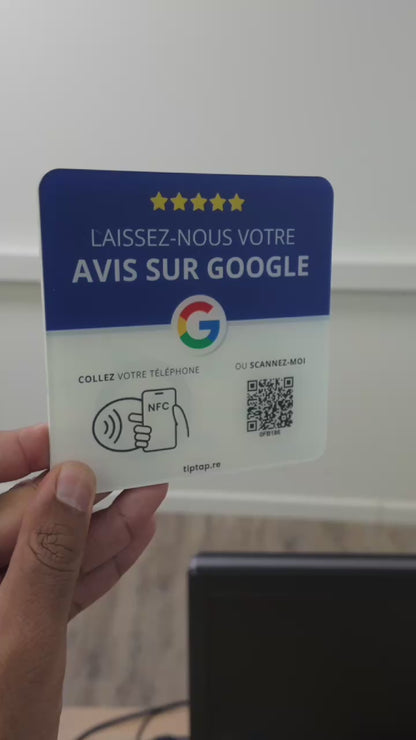 Plaque Avis Google