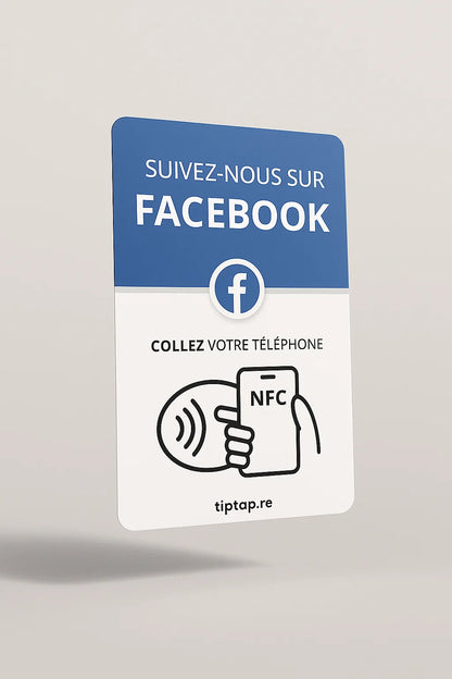 Carte NFC Facebook Tiptap