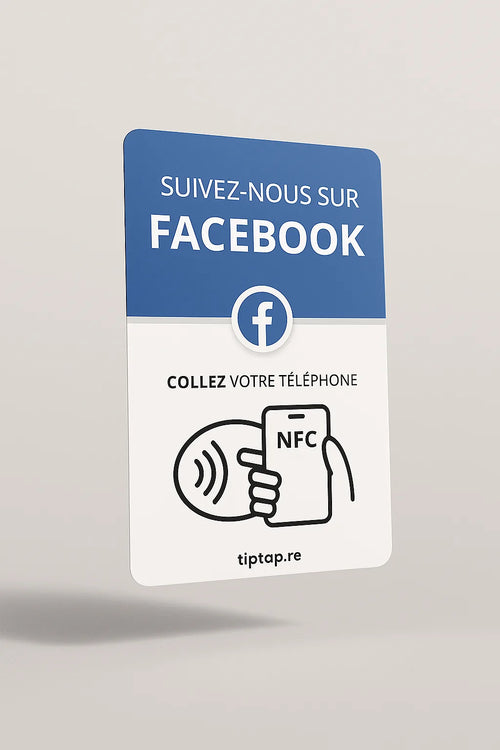 Carte NFC Facebook Tiptap
