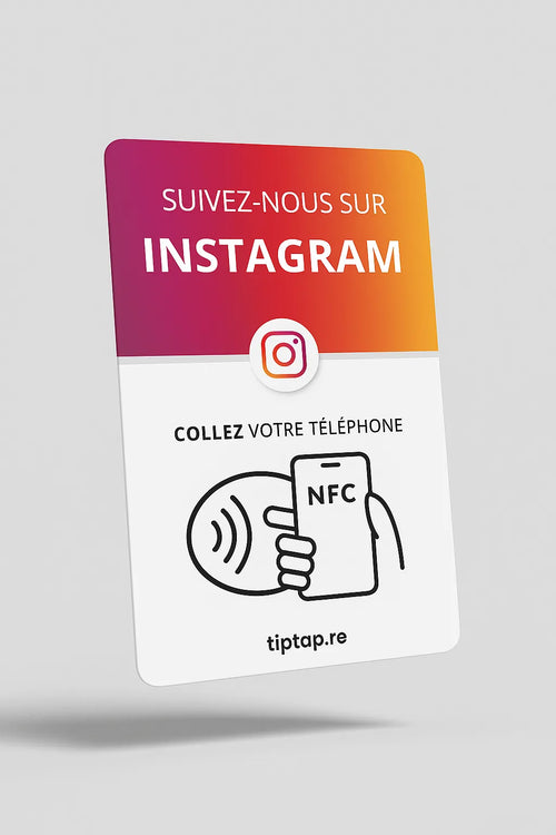 Carte NFC Instagram Tiptap