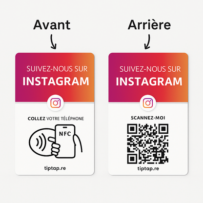 Carte Follow Instagram