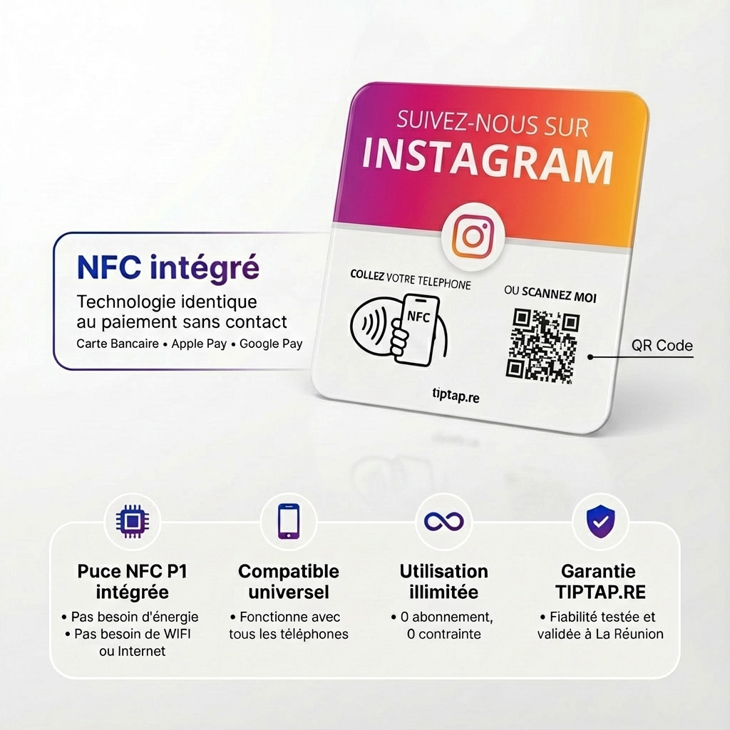 Plaque Follow Instagram