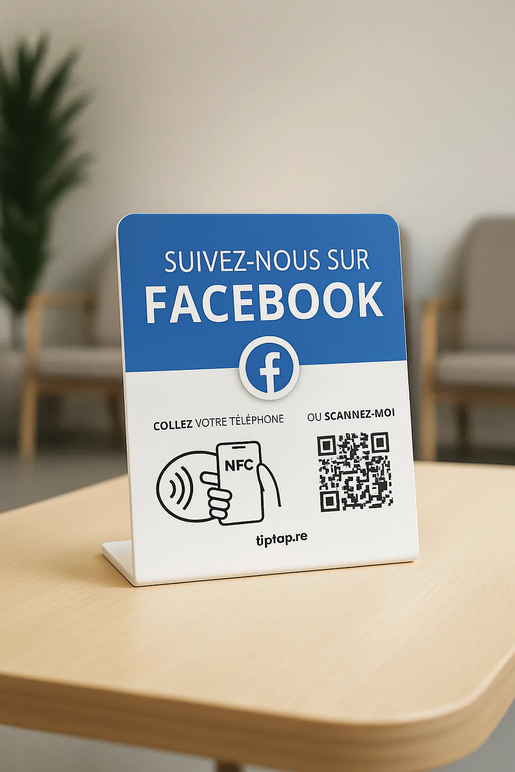 Stand NFC Facebook Tiptap, détail
