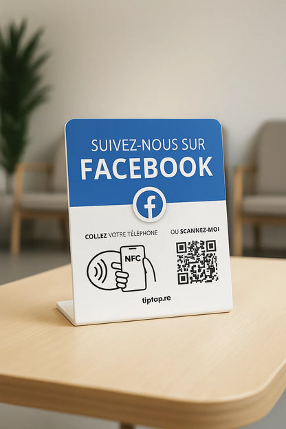 Stand NFC Facebook Tiptap, détail